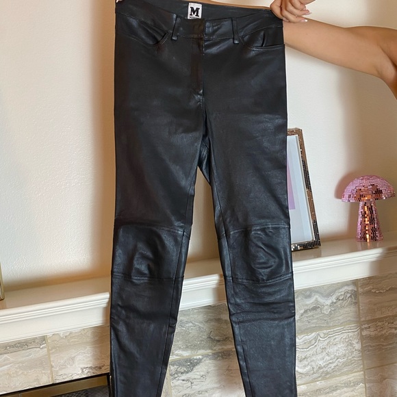missoni leather pants